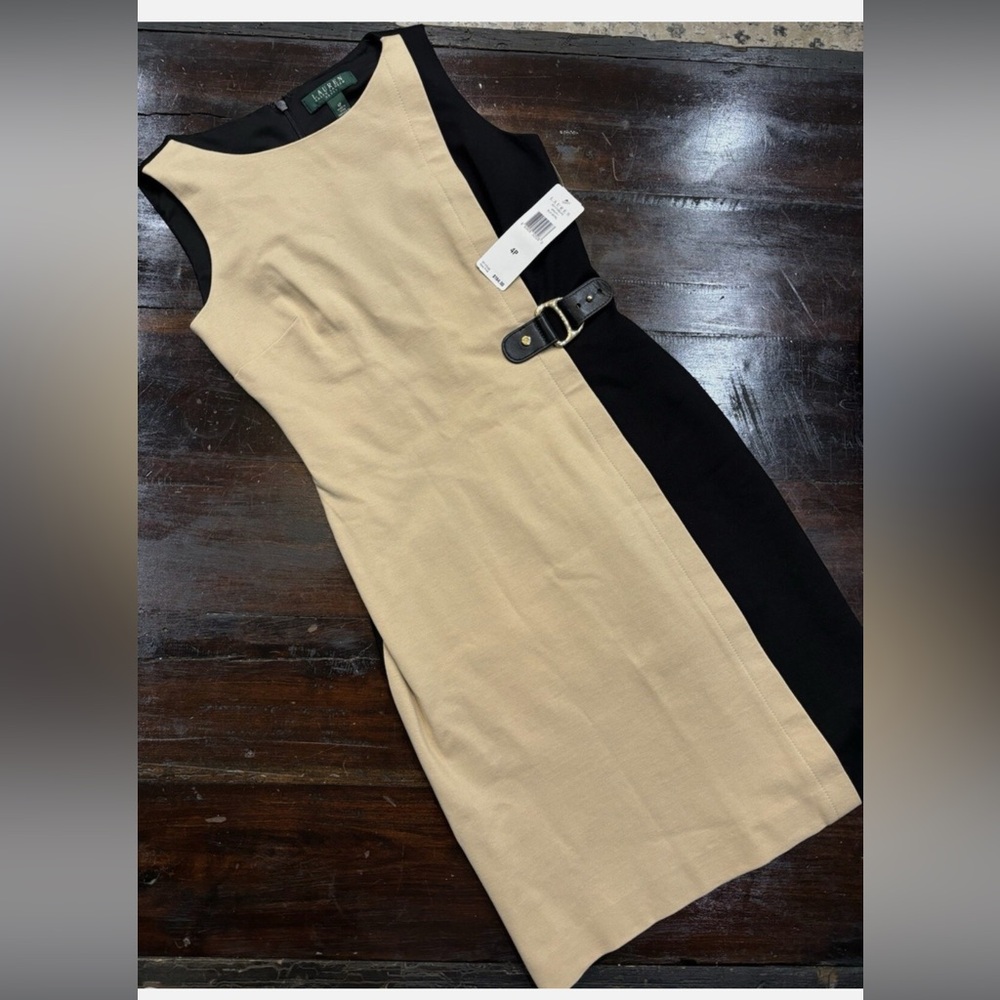 Flash sale 🎉New Lauren Ralph Lauren  Beige and Black Dress